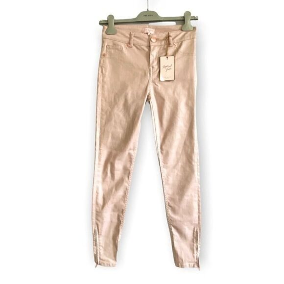 Ted Baker Katarie Coated Skinny Jeans, Baby Pink, size 25 , New with Tag - Picture 4 of 16